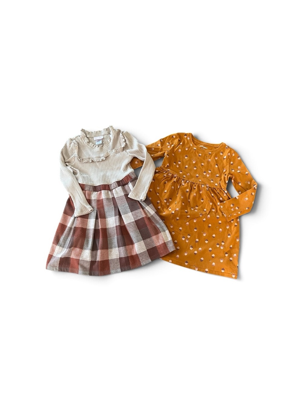 Girls 5T Fall Dress Bundle – 2 Dresses – Old Navy & Little Lass – Autumn